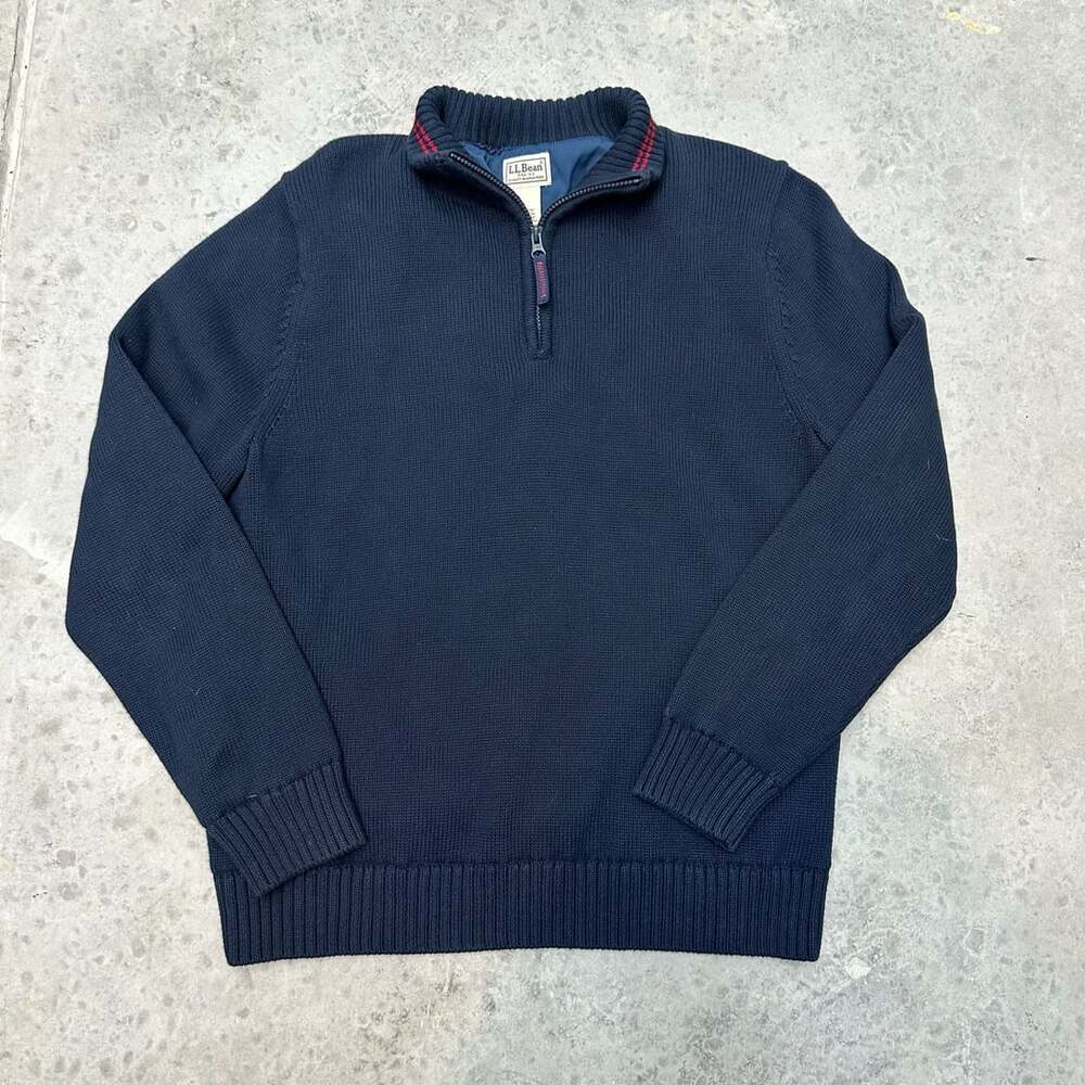 LL Bean 1/4 Zip Pullover Sweater - Medium